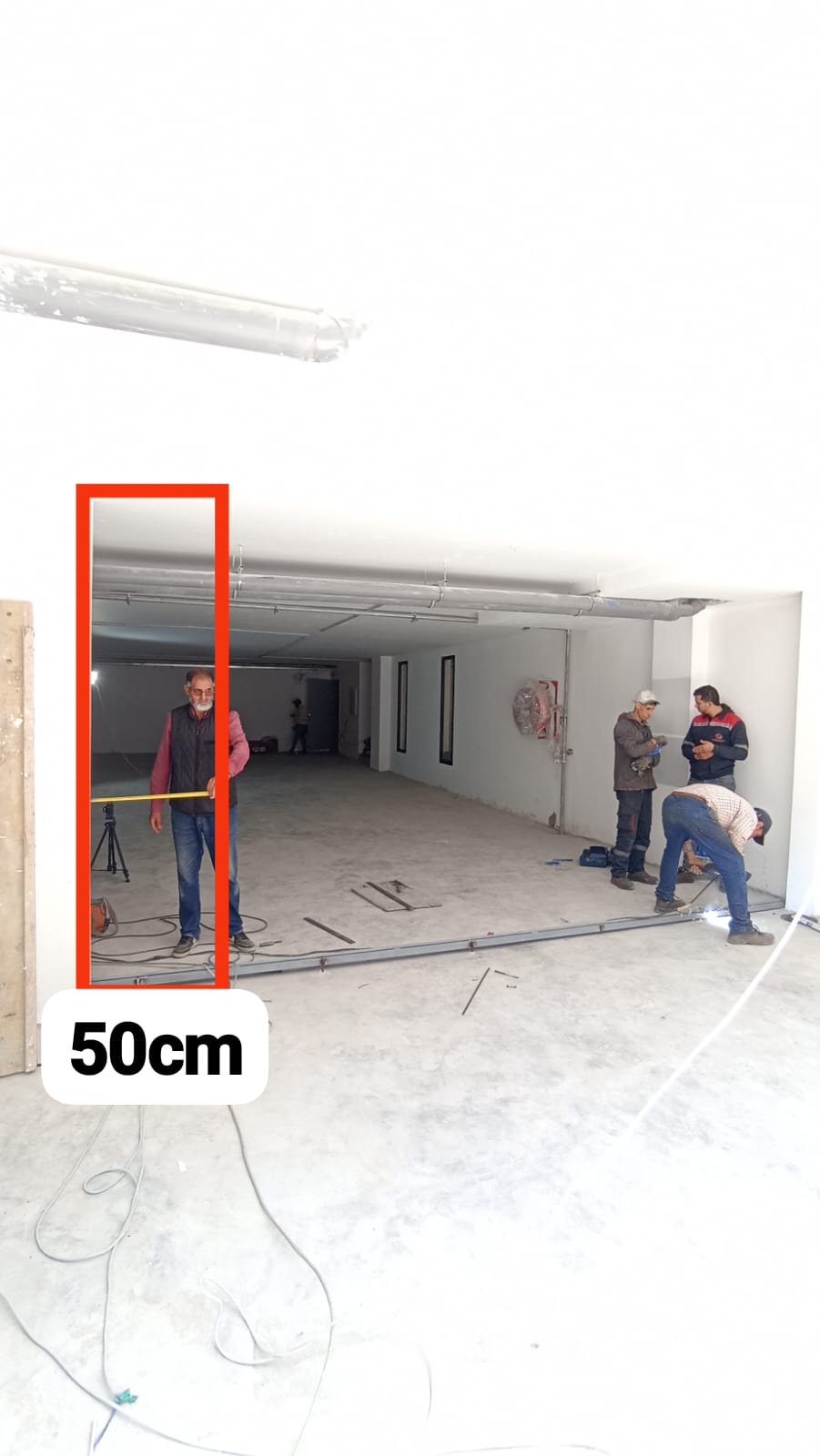 Prise de mesures pour porte de garage