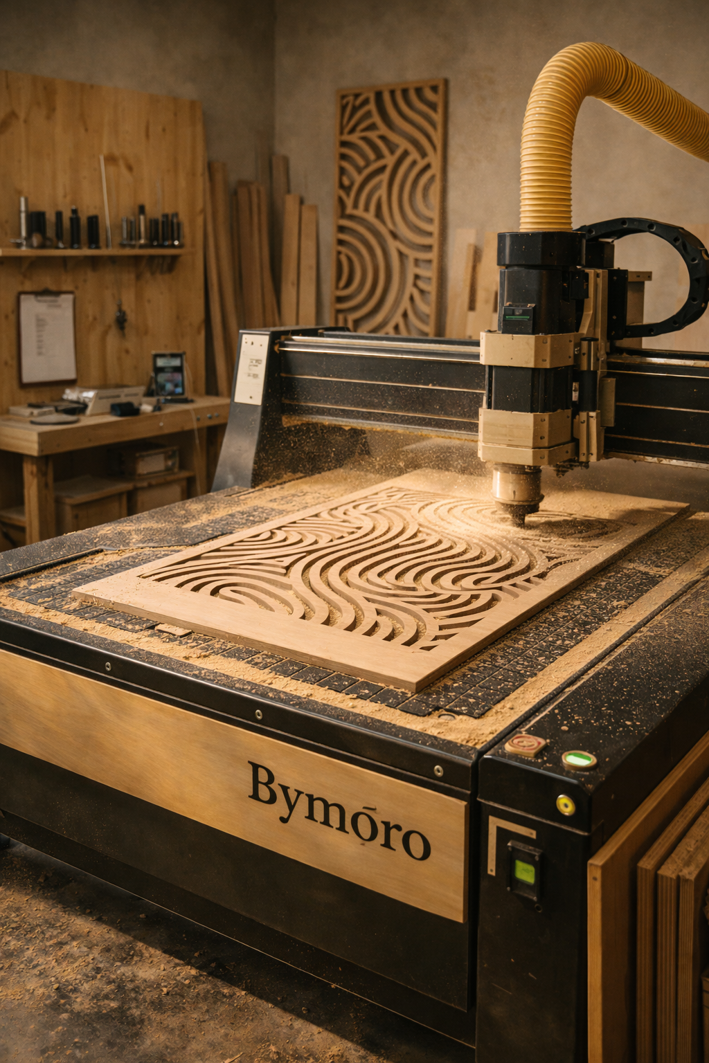 Solutions CNC Bymoro pour professionnels : découpe, prototypage, séries et aménagement